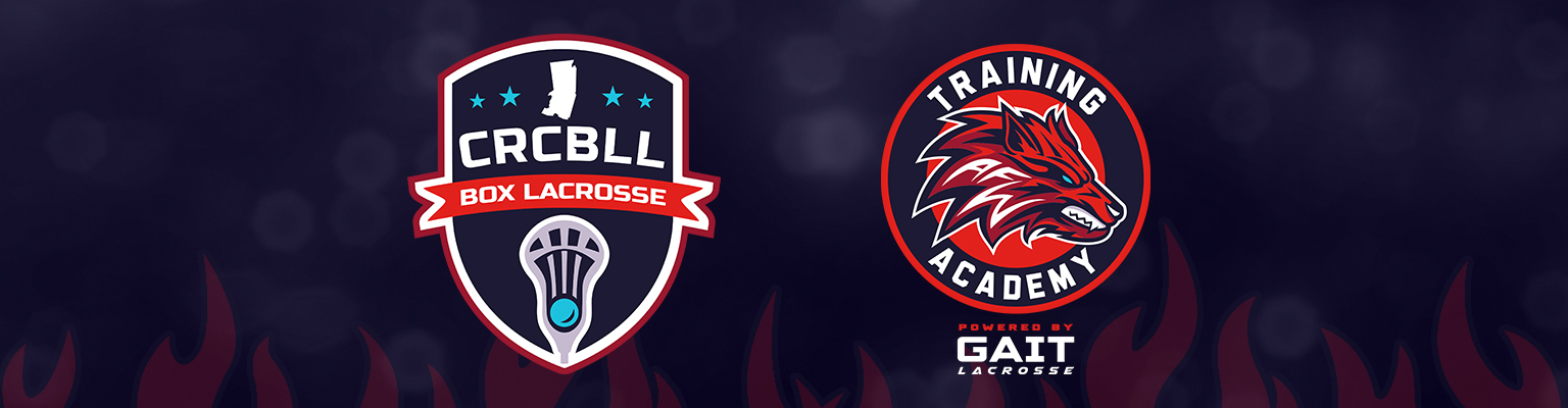 CRCBLL AFW Training Academy Powered by Gait Lacrosse Logos