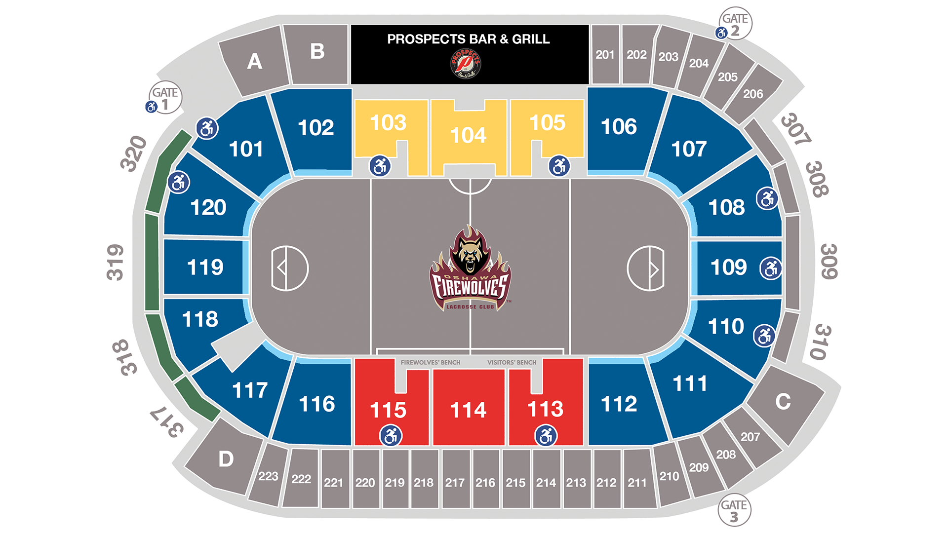 T Wolves Seating Chart Tribute Communities Centre - Oshawa FireWolves